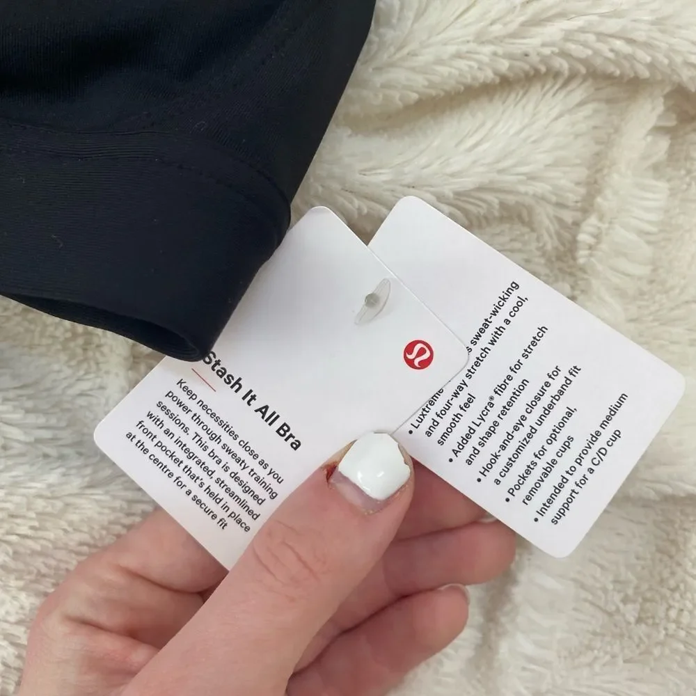 NWT Lululemon Stash it All sports bra